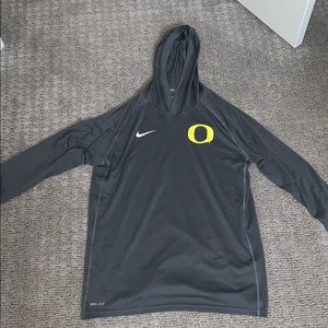 Gray Nike Dri-Fit hoodie size L